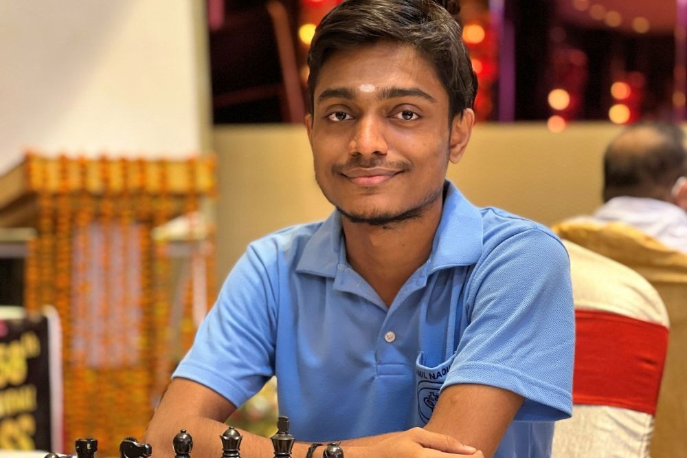 Indian chess player at Gashimov Memorial