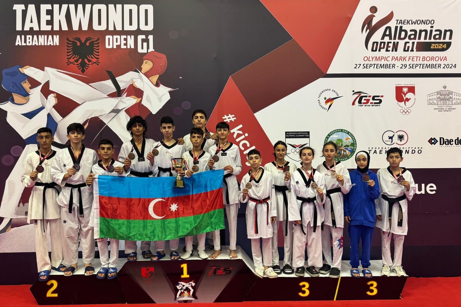 5 gold medals from Azerbaijani taekwondo players - PHOTO