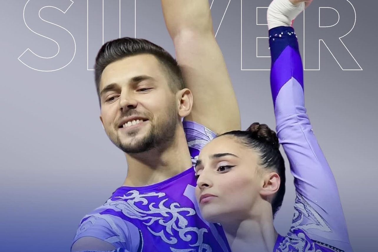 Azerbaijan's mixed pair clinches silver at World Championship