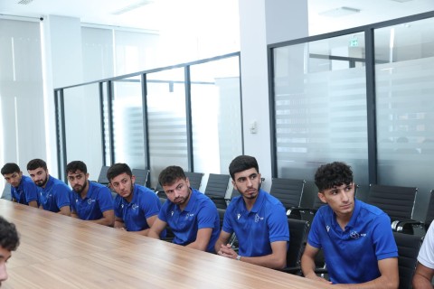 Orkhan Mammadov meets with U23 national team ahead of World Championship - PHOTO