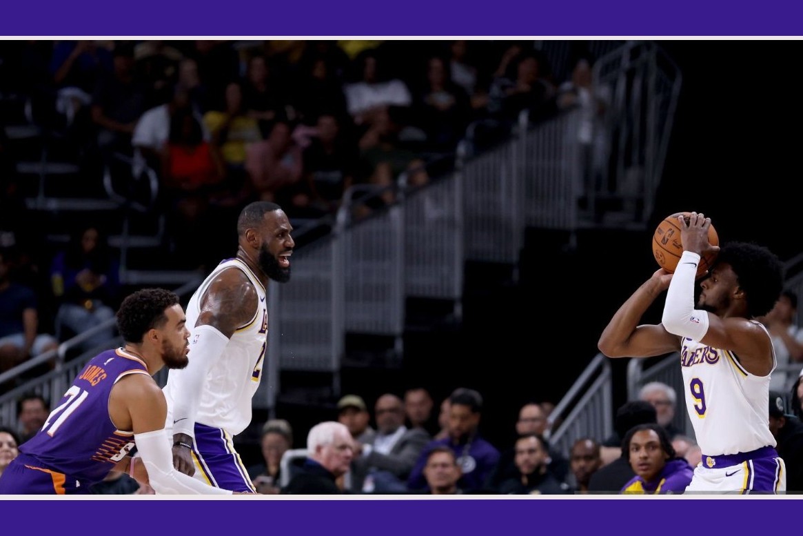 LeBron James on playing with Bronny