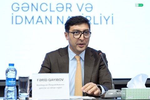 Farid Gayibov meets with Azerbaijan’s successful athletes - PHOTO