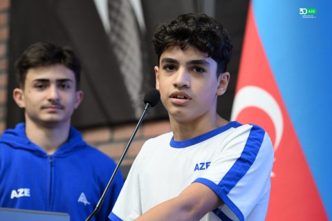 Farid Gayibov meets with Azerbaijan’s successful athletes - PHOTO