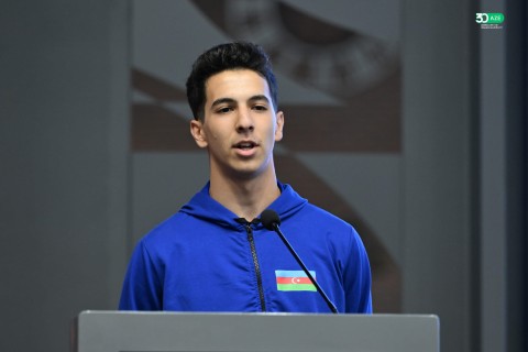 Farid Gayibov meets with Azerbaijan’s successful athletes - PHOTO