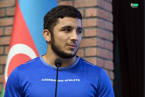 Farid Gayibov meets with Azerbaijan’s successful athletes - PHOTO