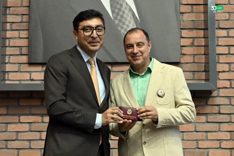 Farid Gayibov meets with Azerbaijan’s successful athletes - PHOTO