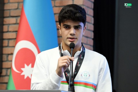Farid Gayibov meets with Azerbaijan’s successful athletes - PHOTO