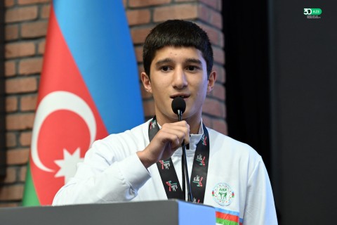Farid Gayibov meets with Azerbaijan’s successful athletes - PHOTO