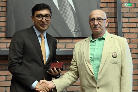 Farid Gayibov meets with Azerbaijan’s successful athletes - PHOTO