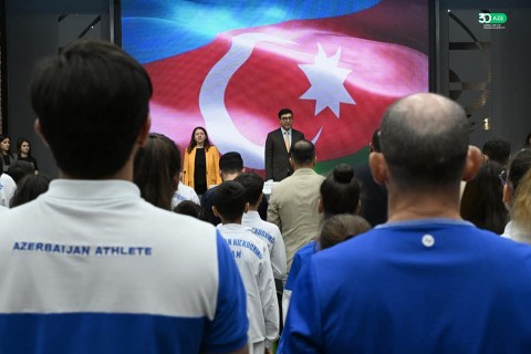 Farid Gayibov meets with Azerbaijan’s successful athletes - PHOTO