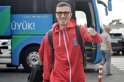 Azerbaijani team leave for Tallinn - PHOTO