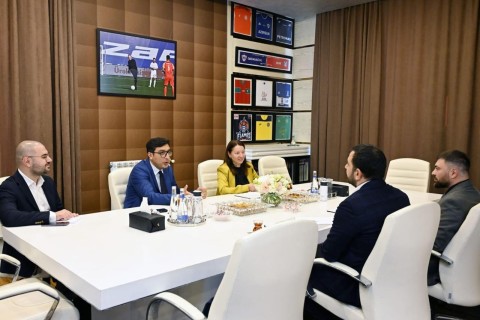 Farid Gayibov meets with the Secretary General of the World Ethnosport Confederation - PHOTO