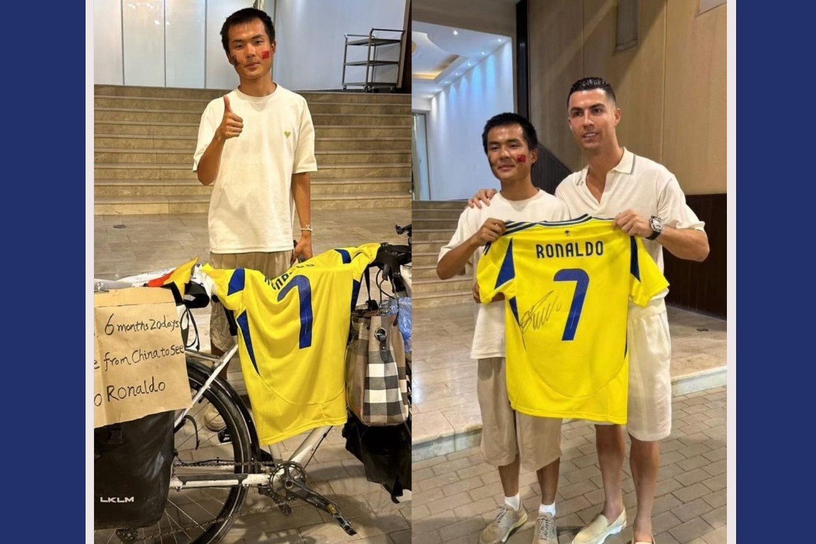 7-Month journey to meet Ronaldo
