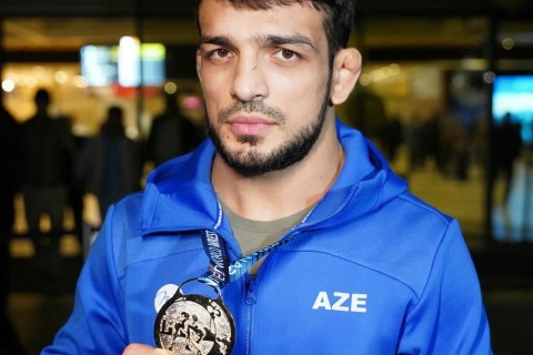 History-making Greco-roman wrestlers return home - PHOTO