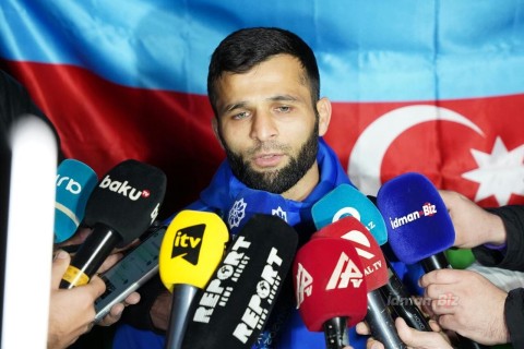 History-making Greco-roman wrestlers return home - PHOTO