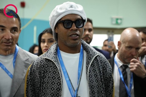 Ronaldinho in Baku Olympic Stadium - PHOTO