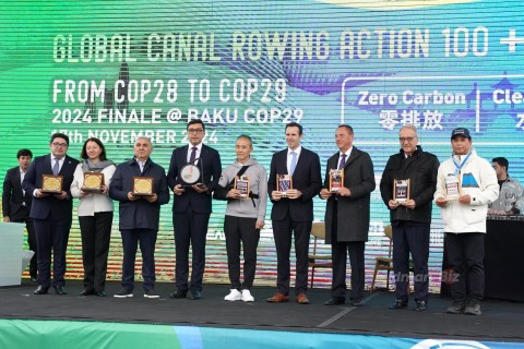 AKAF organizes large-scale rowing event for COP29 - PHOTO - VIDEO