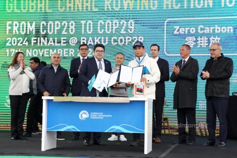 AKAF organizes large-scale rowing event for COP29 - PHOTO - VIDEO