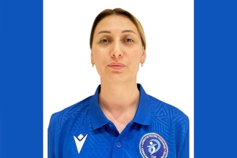 Azerbaijani referee Kamala Asgarova makes her international refereeing debut at EEVZA Championship