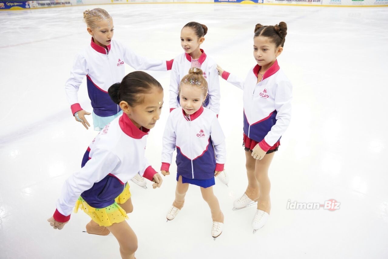 Figure skaters from Ojag Sports Club train for their first international competition – PHOTO