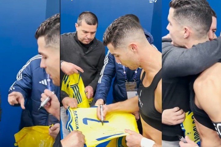 Rəqib məşqçi Ronaldodan avtoqraf istədi