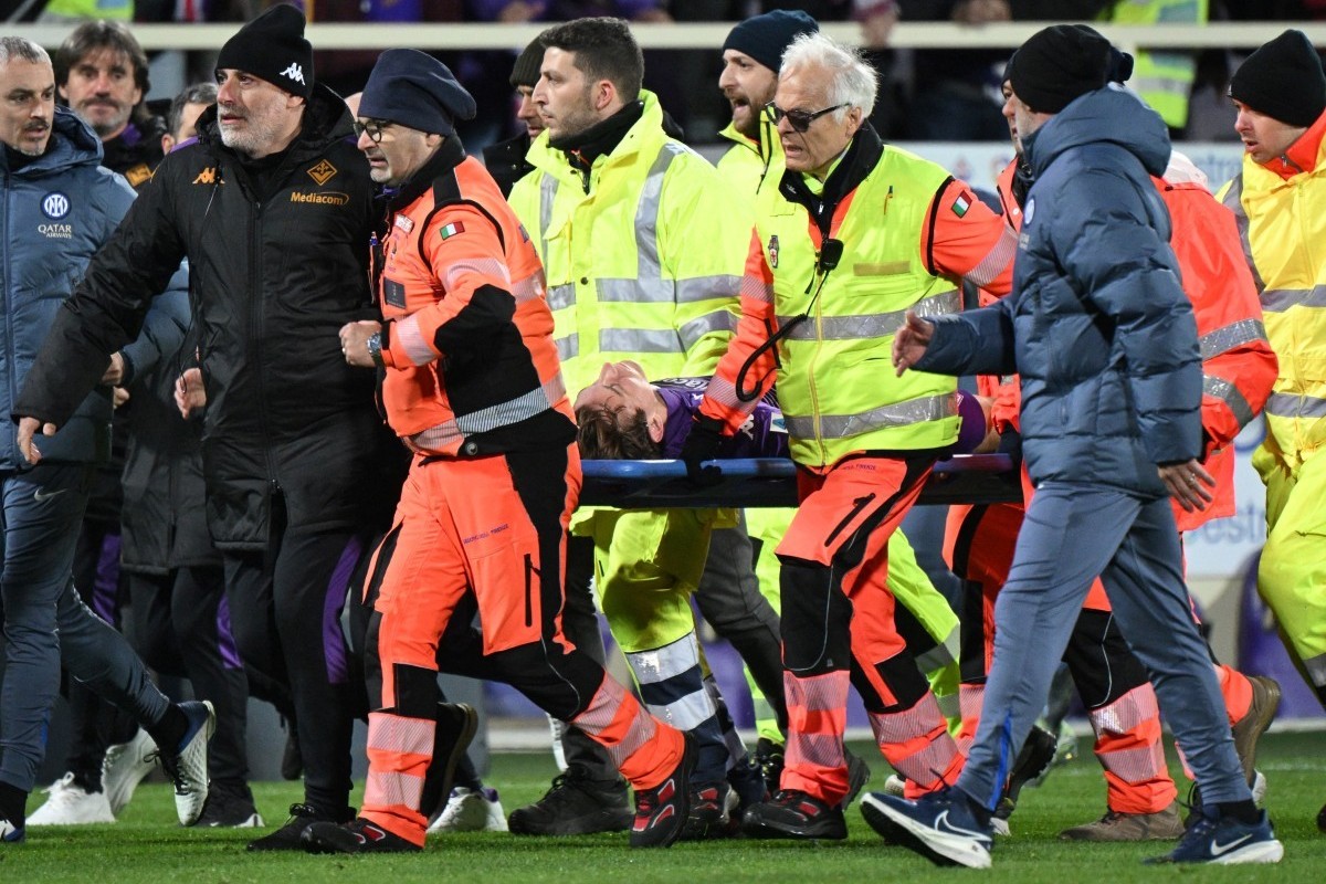 Fiorentina's Edoardo Bove stable after collapse