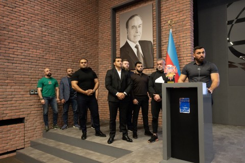 Farid Gayibov honors Azerbaijani athletes for outstanding performances in International Competitions - PHOTO