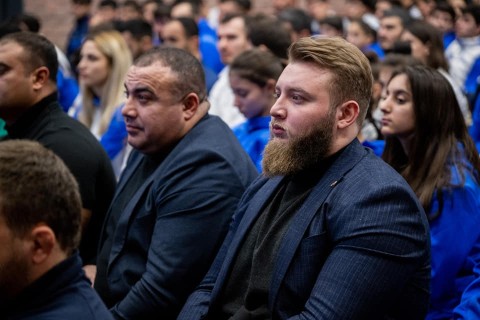 Farid Gayibov honors Azerbaijani athletes for outstanding performances in International Competitions - PHOTO