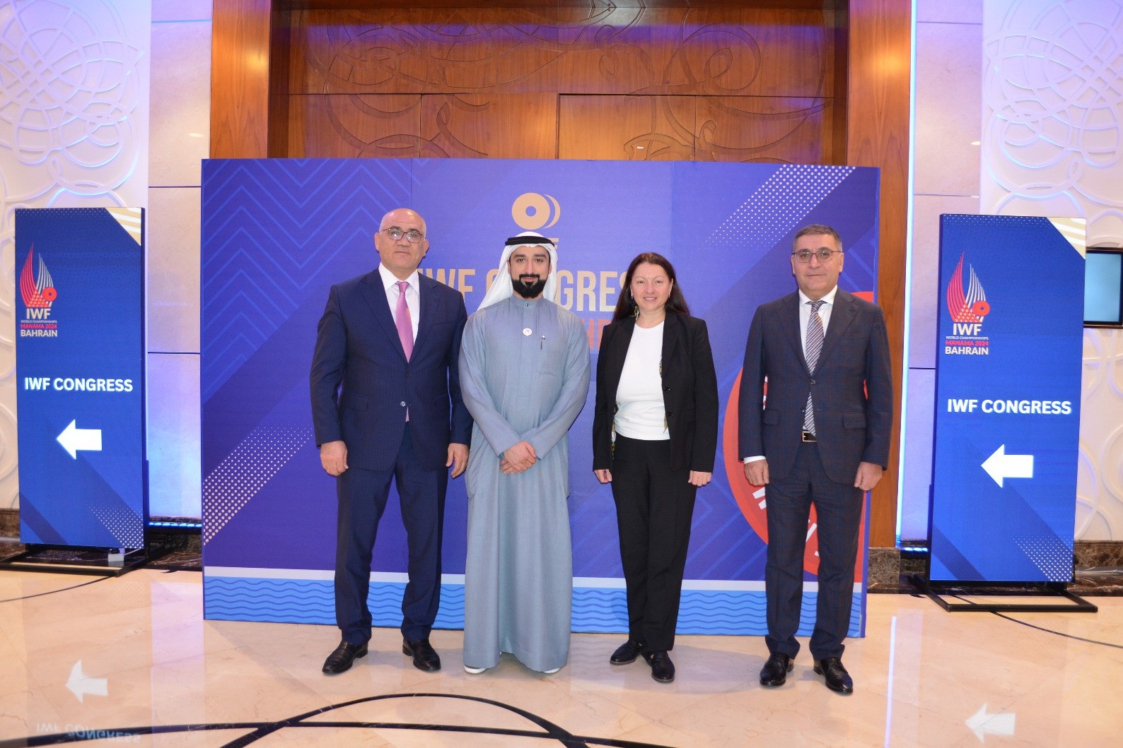 Azerbaijan Weightlifting Federation delegation holds meetings in Bahrain - PHOTO