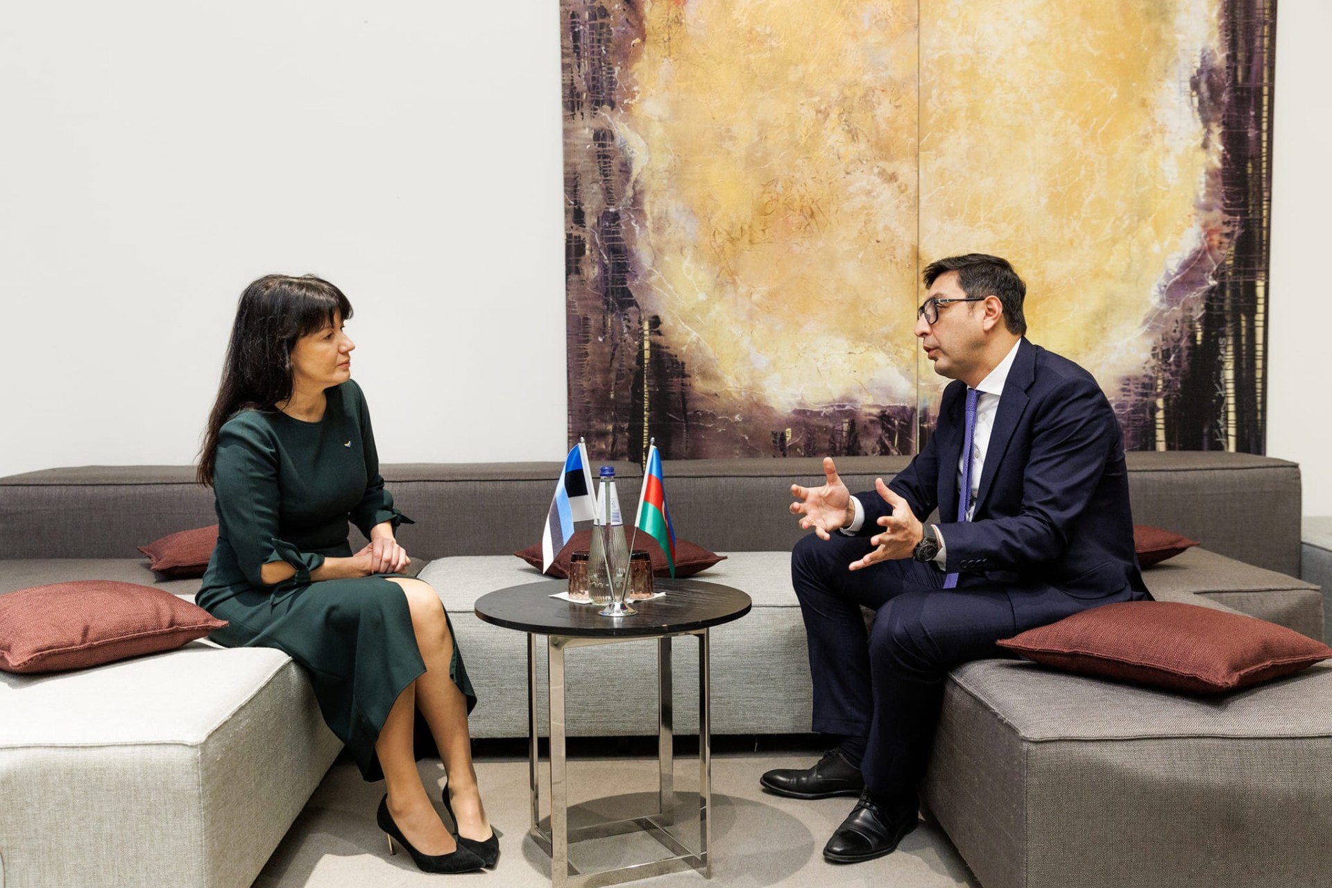 Fərid Qayıbov estoniyalı nazirlə iki ölkə arasında idman sahəsində əməkdaşlığı müzakirə edib