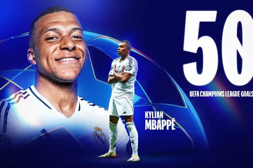 Mbappe 50 qol həddinə çatan 9-cu futbolçu olub