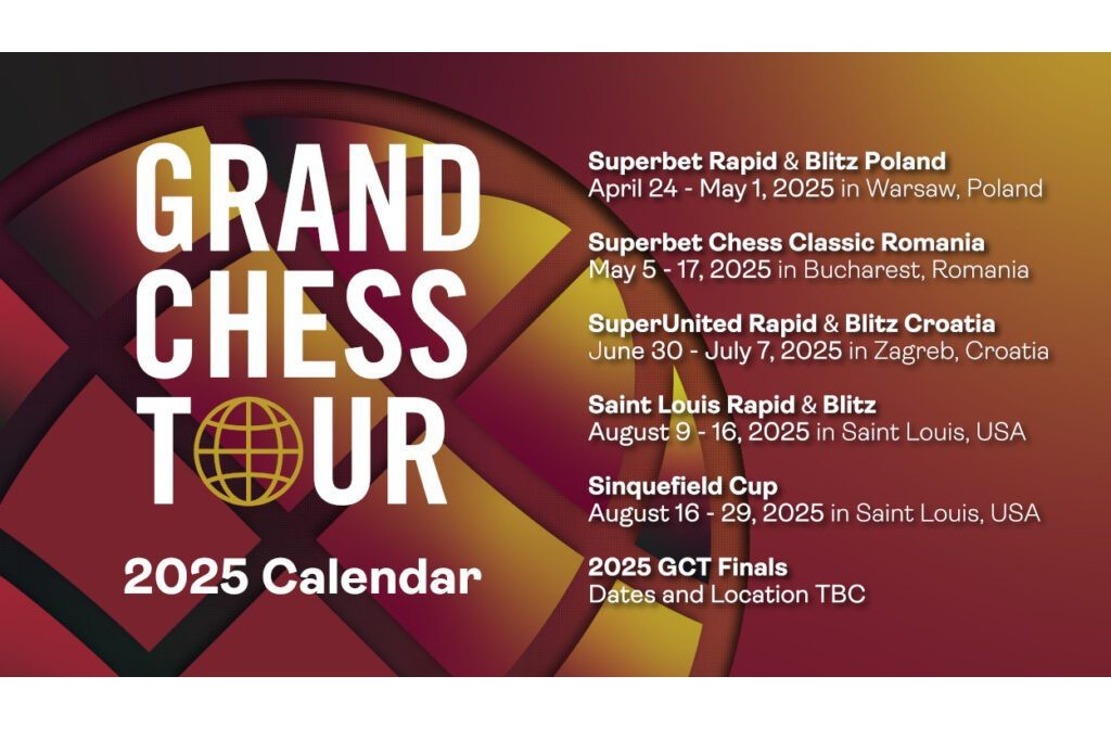 Юбилейный “Grand Chess Tour” будет состоять из пяти турниров