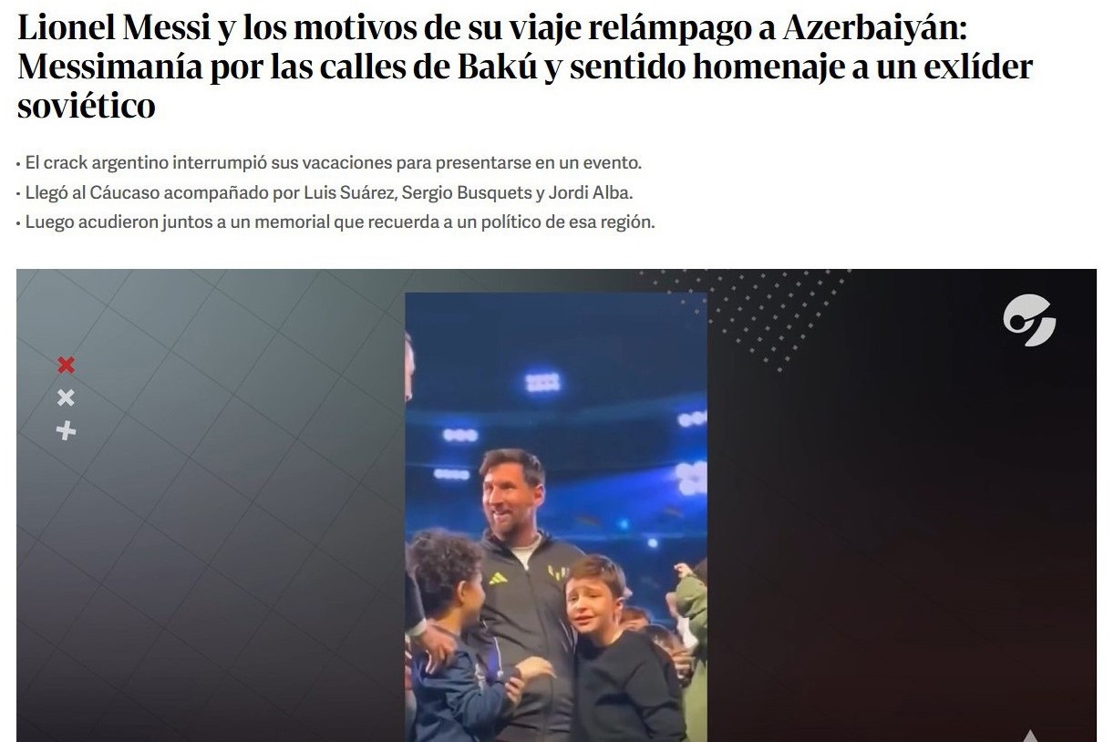 "Bakı küçələrində Messimaniya", “Azarkeşlərin çılğınlığı" – argentinalılar Messinin Azərbaycana səfəri barədə
