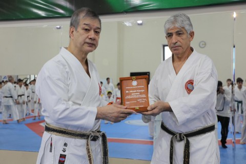 Sensei Hitoshi Kasuya leads seminar in Baku – PHOTO