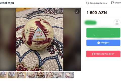 Messinin Bakıda imzaladığı toplar satışda - FOTO