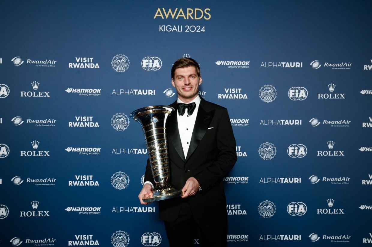 Verstappen's 4th championship trophy