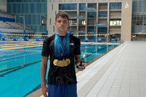 Azerbaijani swimmer Egor Maynitskiy shines in Abu Dhabi with 7 medals - PHOTO