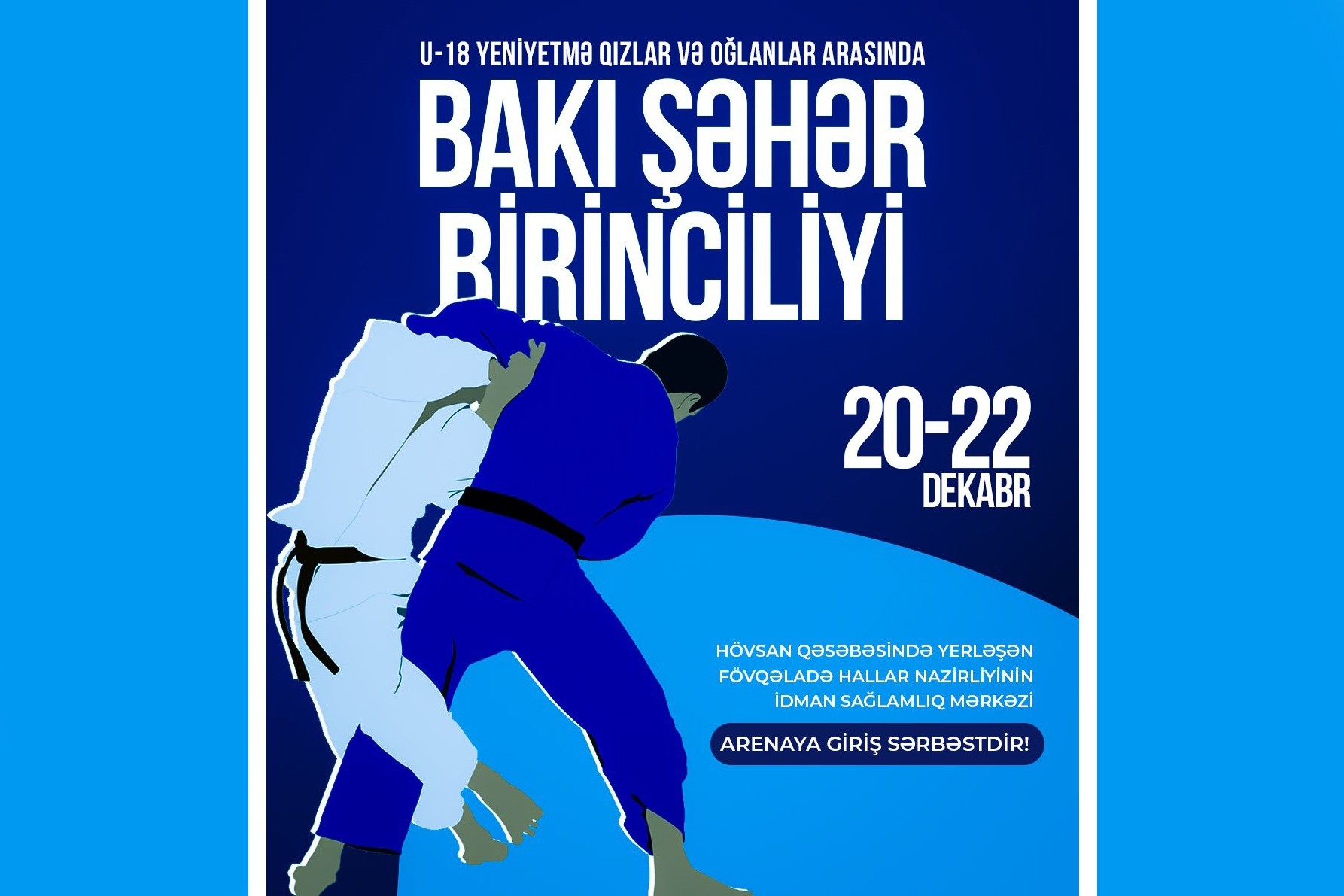 Yeniyetmələr arasında cüdo üzrə Bakı birinciliyi keçiriləcək