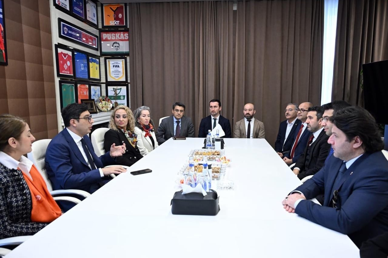 Fərid Qayıbov Türkiyə nümayəndə heyətini qəbul edib - FOTO
