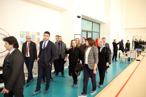 Türkiyəli qonaqlar Bakıda idman qurğularında - FOTO
