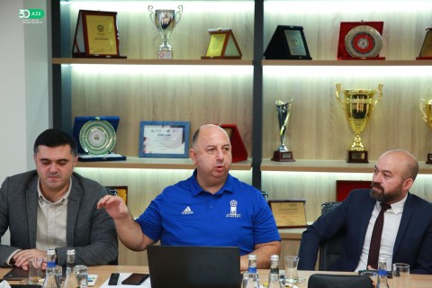 Türkiyəli qonaqlar Bakıda idman qurğularında - FOTO