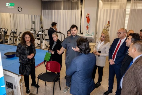 Türkiyəli qonaqlar Bakıda idman qurğularında - FOTO