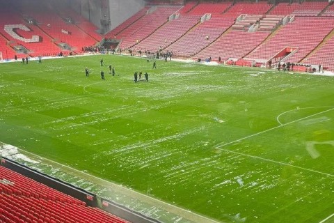 "Liverpul"un "Mançester Yunayted"i qəbul edəcəyi "Anfield" stadionunun hazırkı vəziyyəti - FOTO