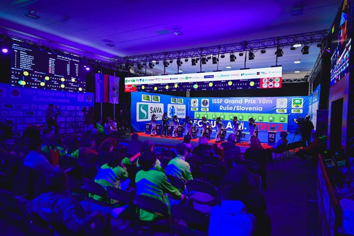 Azerbaijani shooters await the start of ISSF Grand Prix