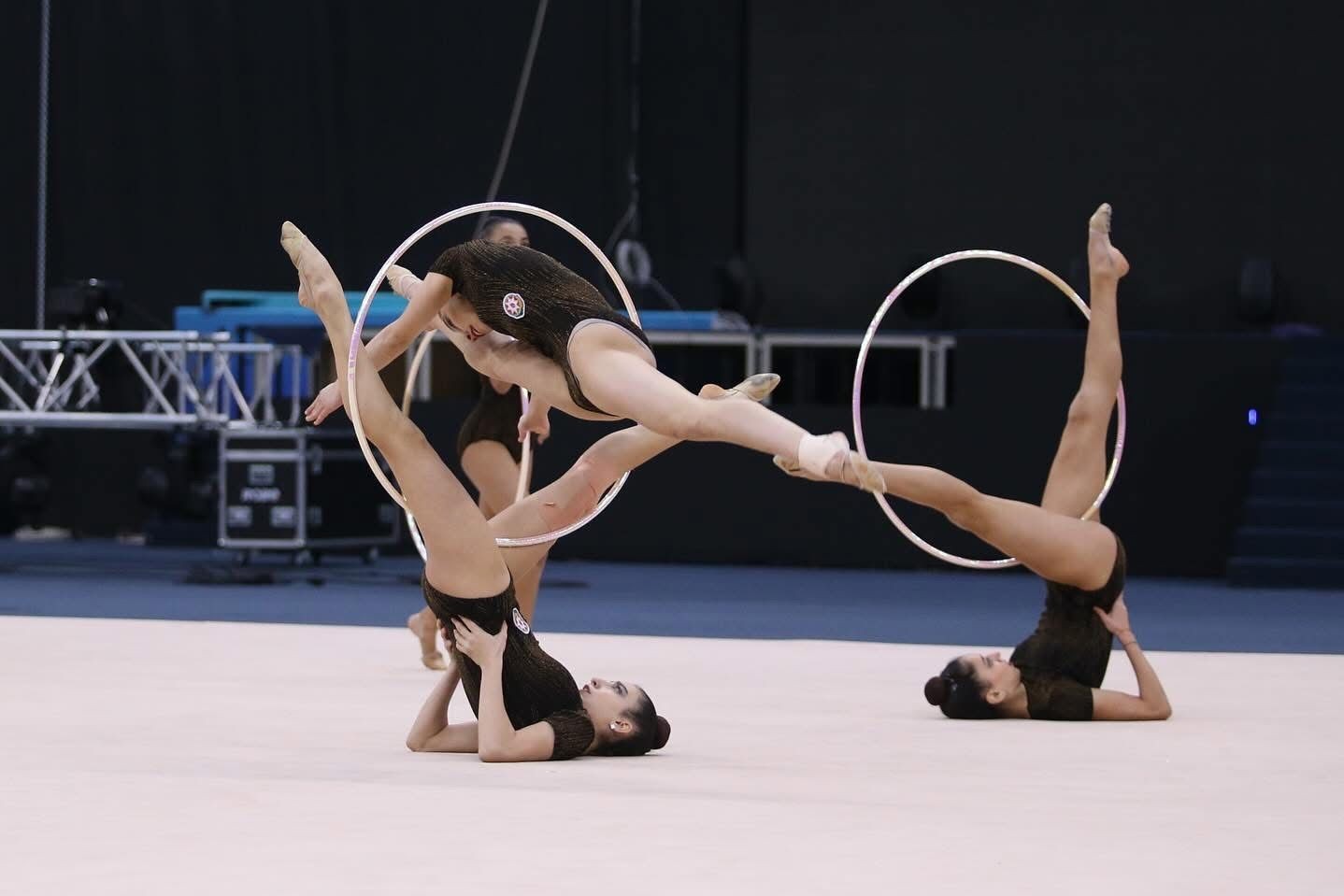 Azerbaijani gymnasts training in Guba