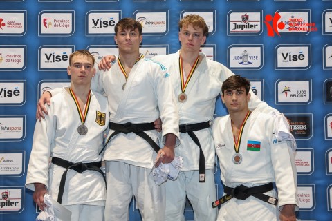 Azerbaijan's judo team clinches six medals at Belgian Open, finishing second