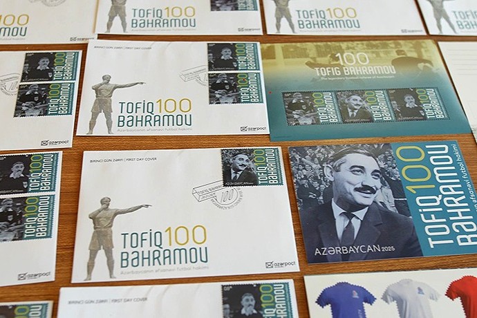Commemorative stamps issued for Tofig Bahramov’s 100th anniversary - VIDEO