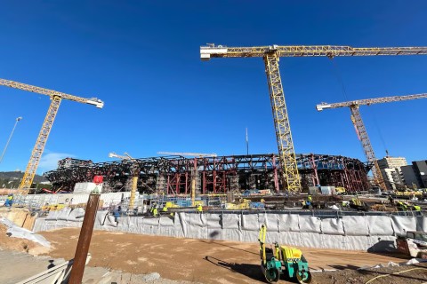 "Camp Nou"da işlər davam edir - SON GÖRÜNTÜLƏR - FOTO