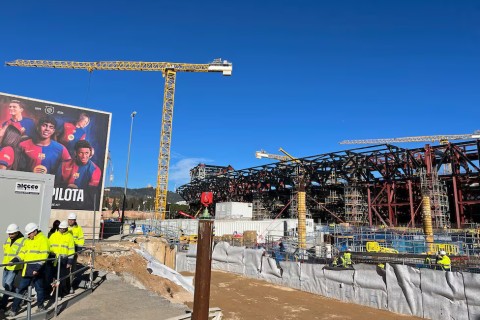 "Camp Nou"da işlər davam edir - SON GÖRÜNTÜLƏR - FOTO