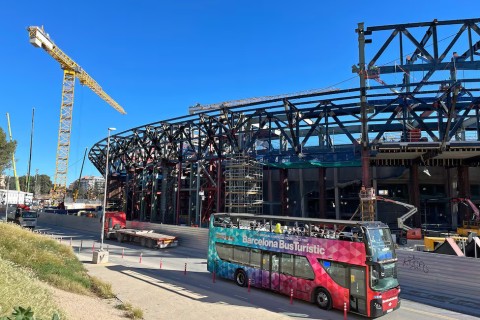 "Camp Nou"da işlər davam edir - SON GÖRÜNTÜLƏR - FOTO